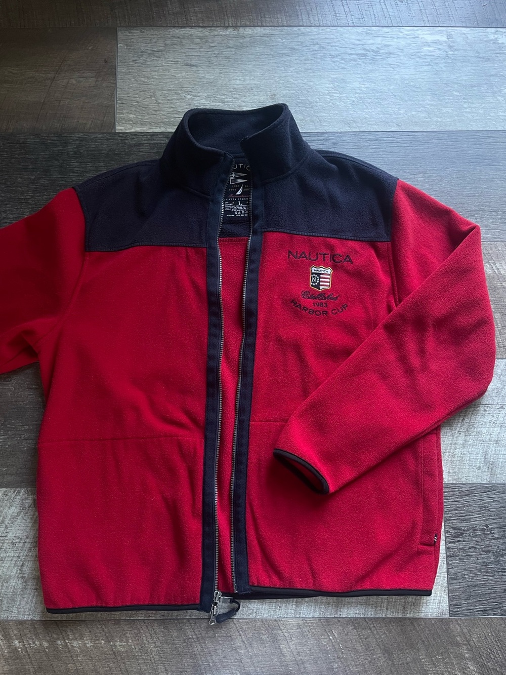Nautica Established Harbor Cup Full Zip Fleece Jacket Size L